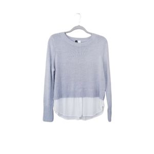 H&M | Gray Layered Knit Sweater Size Medium